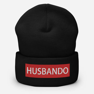 Husbando Anime Lover Embroidered Cuffed Beanie - BUCKET POPCORN